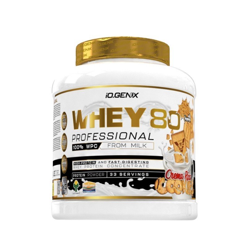 PROTEINA WHEY 80 PROFESSIONAL CREMA RICA COOKIES 1KG IOGENIX PROTEINA WHEY 80 PROFESSIONAL CREMA RICA COOKIES 1KG IOGENIX
