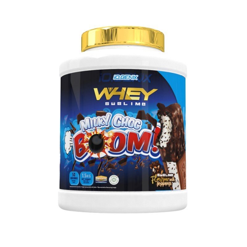 PROTEINA WHEY SUBLIME MILK CHOC BOOM 1.5KG IOGENIX PROTEINA WHEY SUBLIME MILK CHOC BOOM 1.5KG IOGENIX