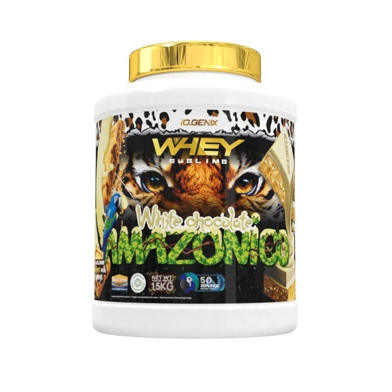 PROTEINA WHEY SUBLIME WHITE CHOCOLATE AMAZONICO 1.5KG IOGENIX PROTEINA WHEY SUBLIME WHITE CHOCOLATE AMAZONICO 1.5KG IOGENIX