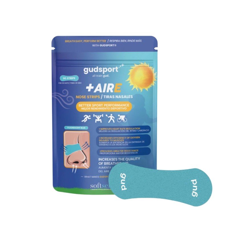 TIRAS NASALES +AIRE 30 DIAS AZUL TURQUESA GUDSPORT