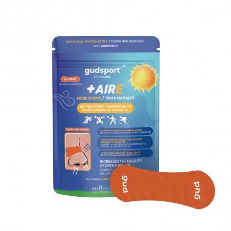 TIRAS NASALES +AIRE 30 DIAS NARANJA GUDSPORT