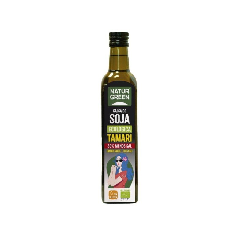 SALSA TAMARI REDUCIDO EN SAL BIO 500ML NATURGREEN SALSA TAMARI REDUCIDO EN SAL BIO 500ML NATURGREEN