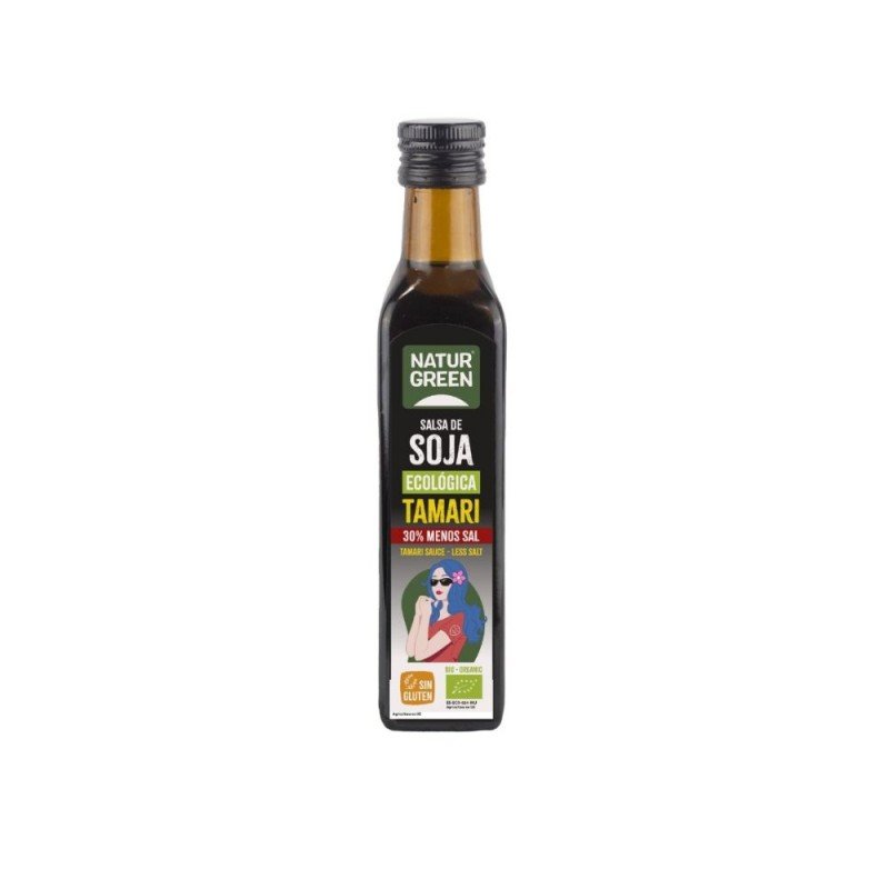 SALSA TAMARI REDUCIDO EN SAL BIO 250ML NATURGREEN SALSA TAMARI REDUCIDO EN SAL BIO 250ML NATURGREEN