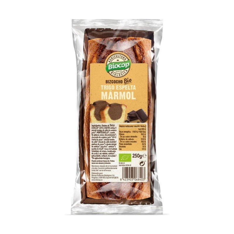 BIZCOCHO MARMOL T.ESPELTA 250G BIOCOP BIZCOCHO MARMOL T.ESPELTA 250G BIOCOP