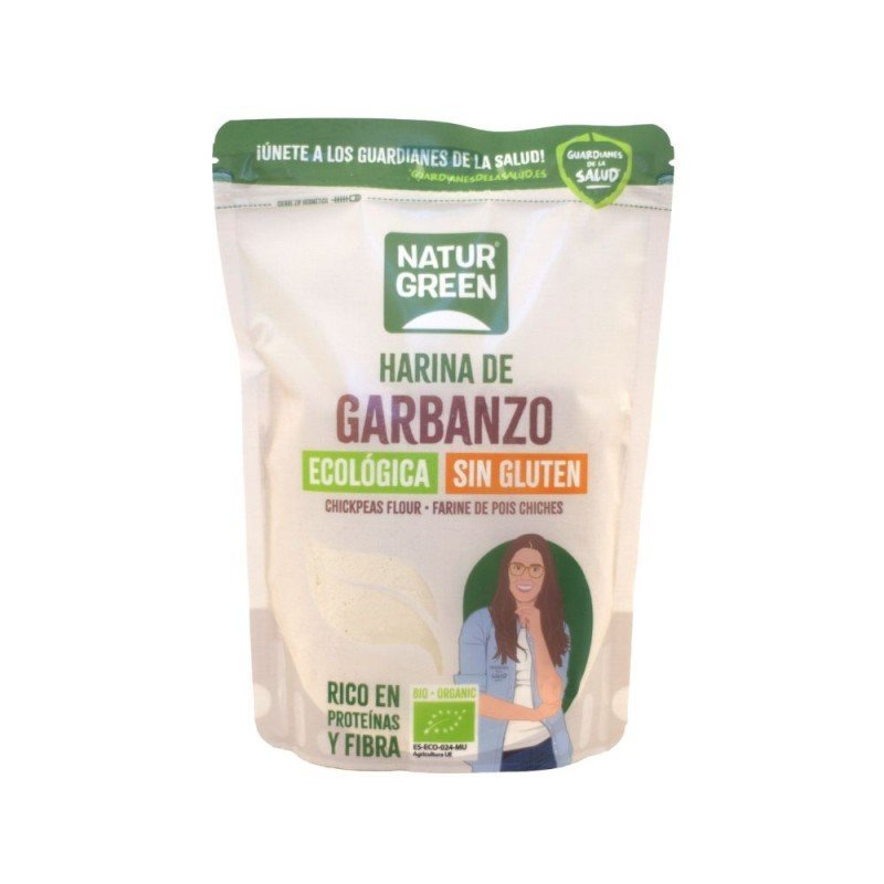 HARINA GARBANZOS SIN GLUTEN BIO 500G NATURGREEN HARINA GARBANZOS SIN GLUTEN BIO 500G NATURGREEN