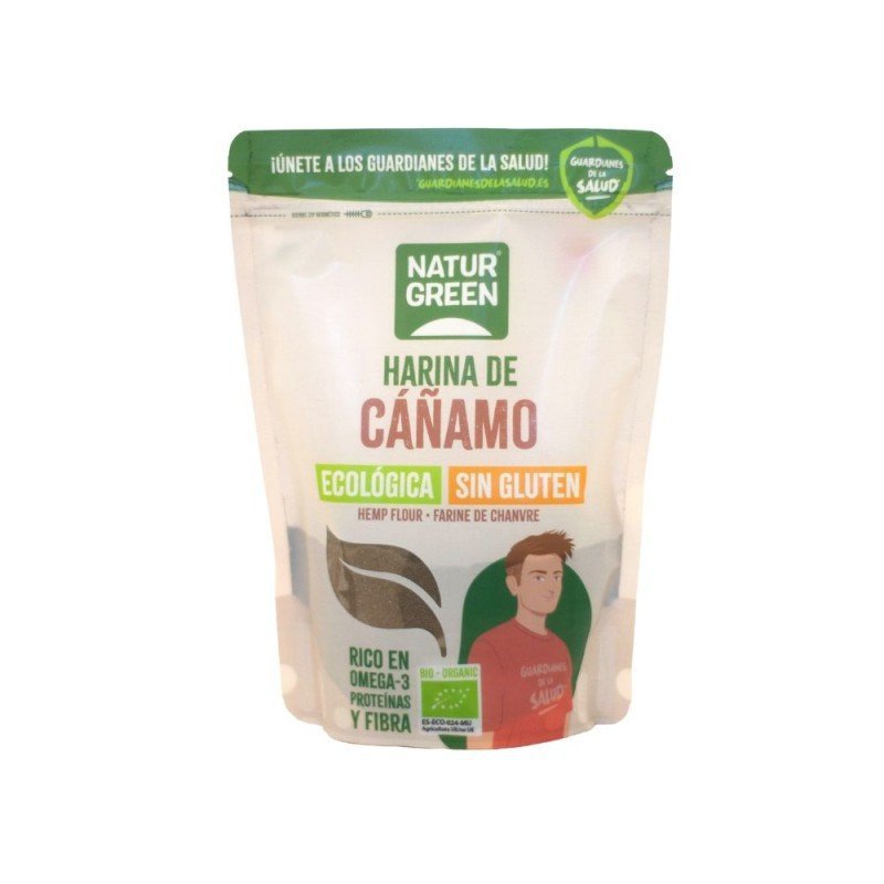 HARINA DE CAÑAMO BIO 300G NATURGREEN HARINA DE CAÑAMO BIO 300G NATURGREEN