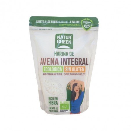 HARINA AVENA INTEGRAL S/GLUTEN BIO 500G NATURGREEN