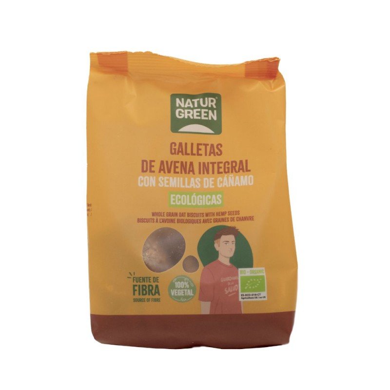GALLETA AVENA INTEGRAL CAÑAMO 140GR NATURGREEN GALLETA AVENA INTEGRAL CAÑAMO 140GR NATURGREEN