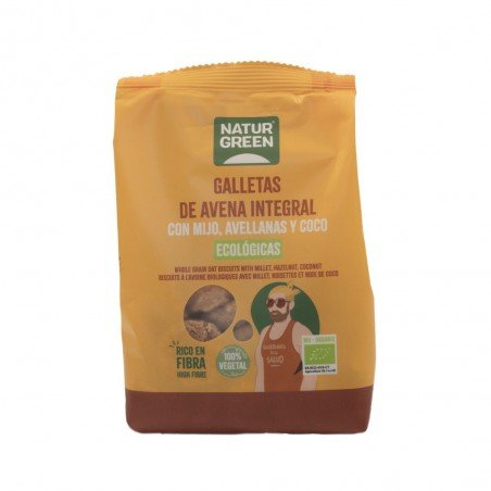 GALLETA AV INTEG MIJO-AVELL-COCO 140GR NATURGREEN
