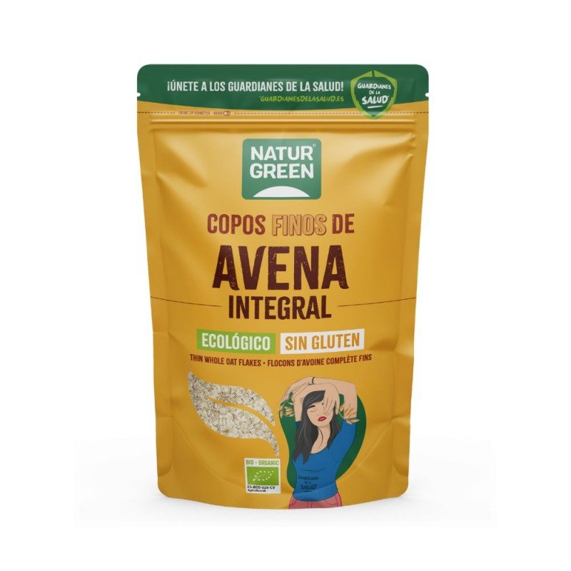 COPOS AVENA FINOS S/GLUT BIO 1KG NATURGREEN