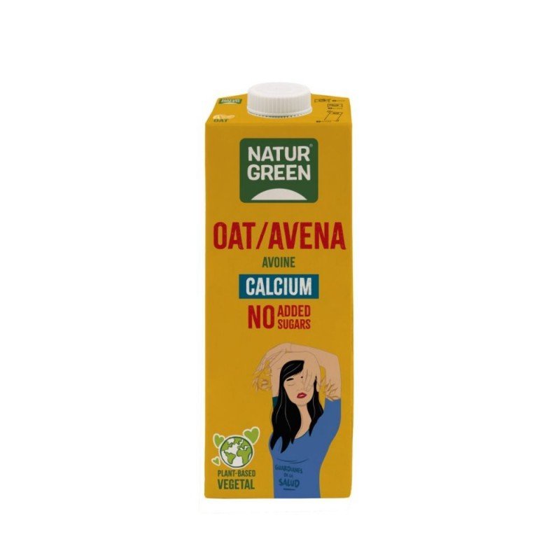 BEBIDA AVENA 1L CALCIO SIN AZÚCAR NATURGREEN