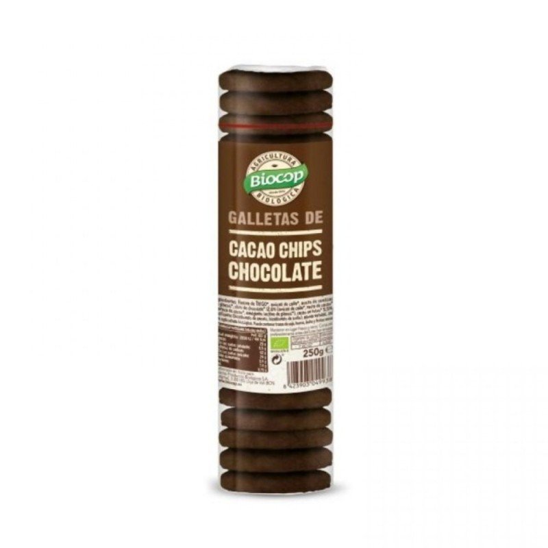 GALLETA CACAO CHIPS CHOCOLATE 250G BIOCOP