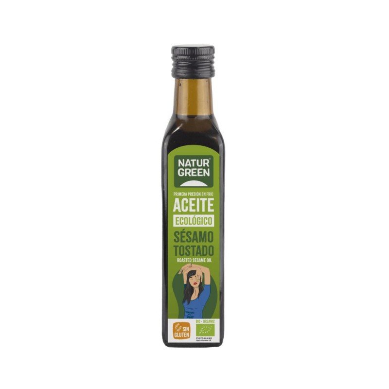 ACEITE SESAMO TOSTADO BIO 250ML NATURGREEN ACEITE SESAMO TOSTADO BIO 250ML NATURGREEN