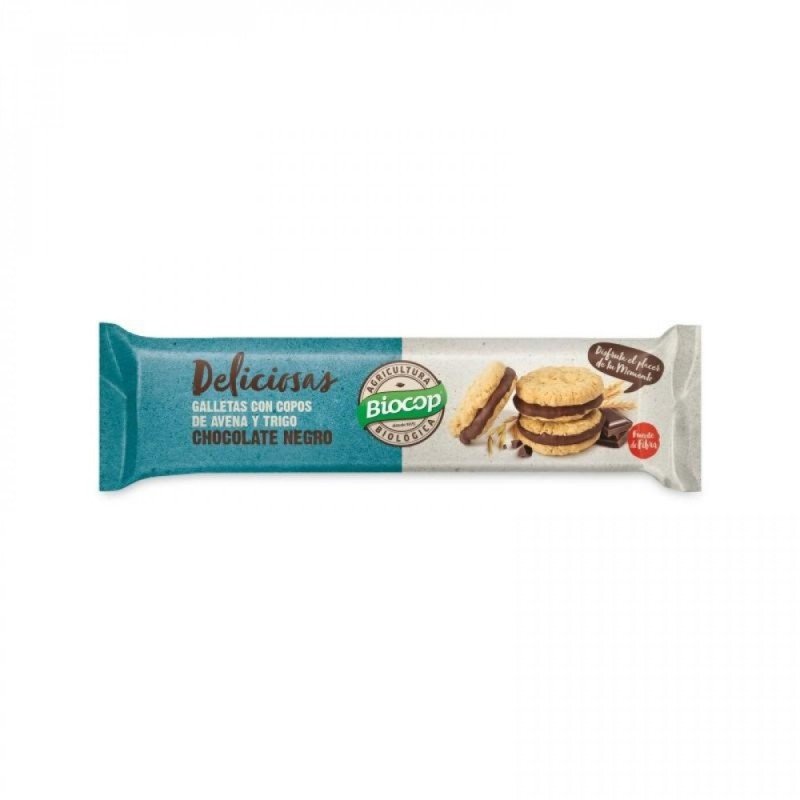 GALLETA DELICIOSA RELLENA CHOCO NEGRO 150G BIOCOP GALLETA DELICIOSA RELLENA CHOCO NEGRO 150G BIOCOP