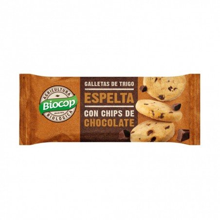 GALLETA ESPELTA CHIPS CHOCO PEQUEÑAS 32G BIOCOP