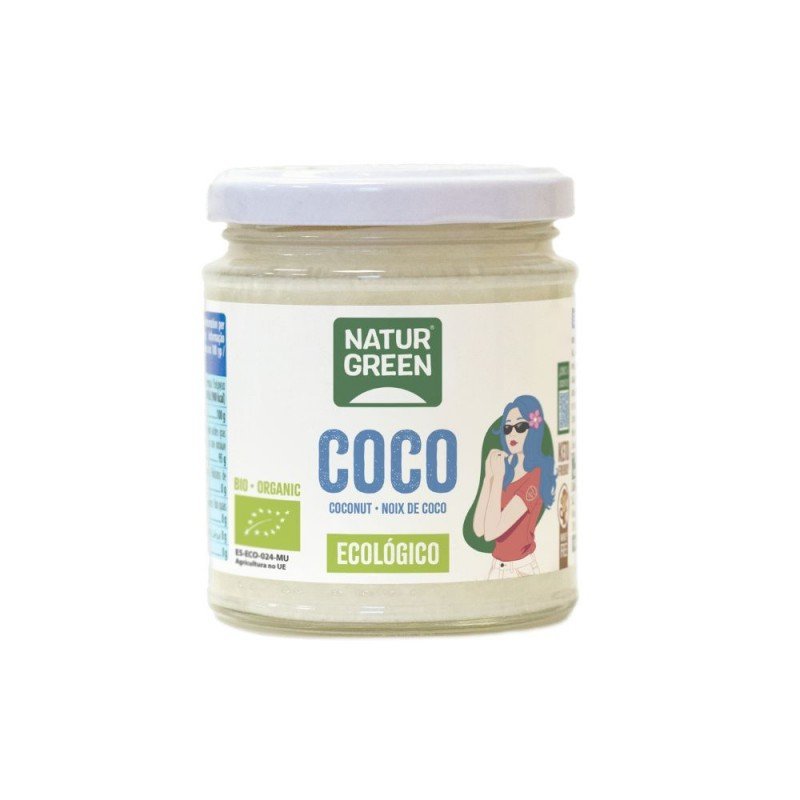 ACEITE COCO VIRGEN TARRO 200GR. NATURGREEN ACEITE COCO VIRGEN TARRO 200GR. NATURGREEN