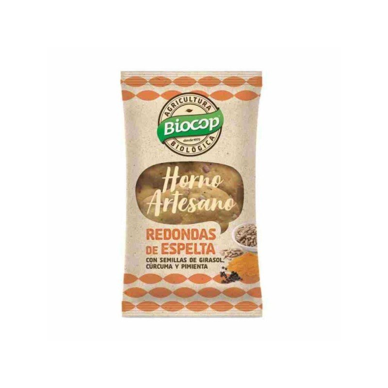 REDONDAS DE ESPELTA CURCU.-PIM. 50GR BIOCOP