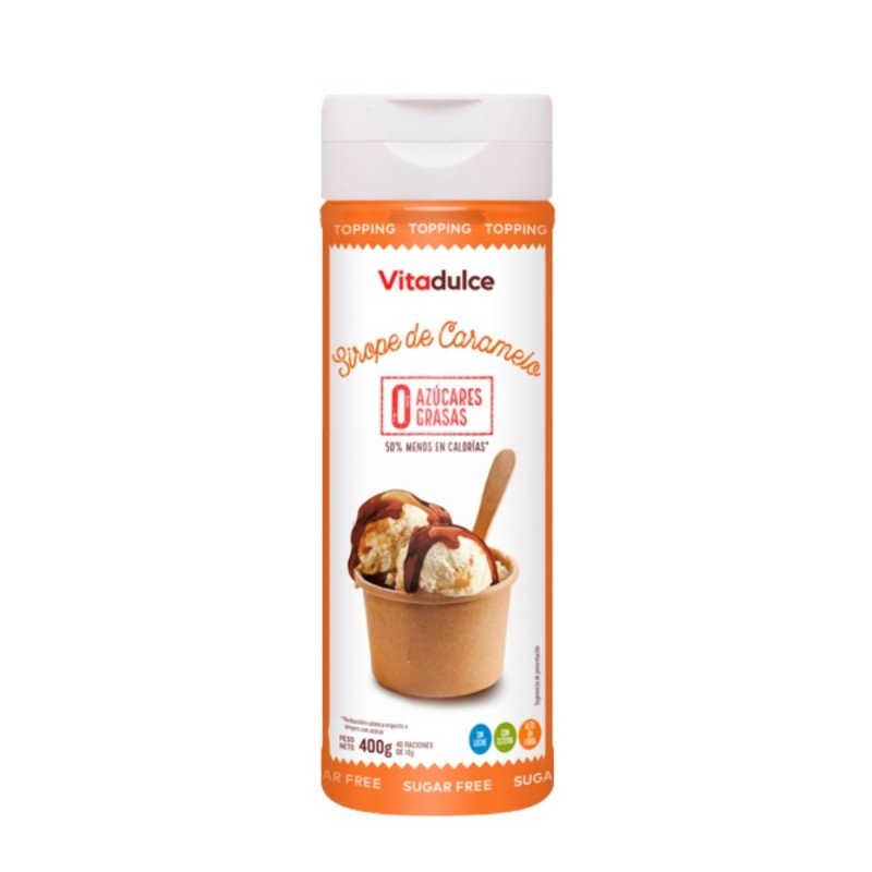 SIROPE ZERO SABOR CARAMELO 400G VITADULCE SIROPE ZERO SABOR CARAMELO 400G VITADULCE
