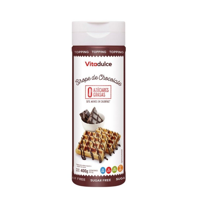 SIROPE ZERO SABOR CHOCOLATE 400G VITADULCE SIROPE ZERO SABOR CHOCOLATE 400G VITADULCE