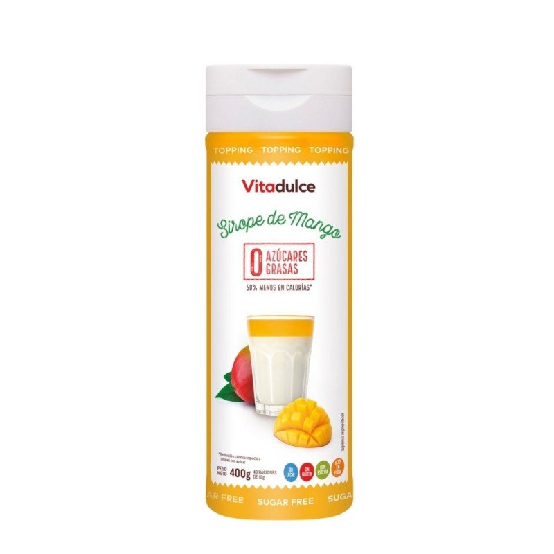 SIROPE ZERO SABOR MANGO 400G VITADULCE SIROPE ZERO SABOR MANGO 400G VITADULCE