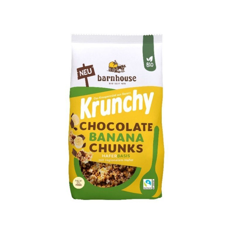 BARNHOUSE MUESLI KRUNCHY 450G CHOCO BANANA CHUNKS BARNHOUSE MUESLI KRUNCHY 450G CHOCO BANANA CHUNKS