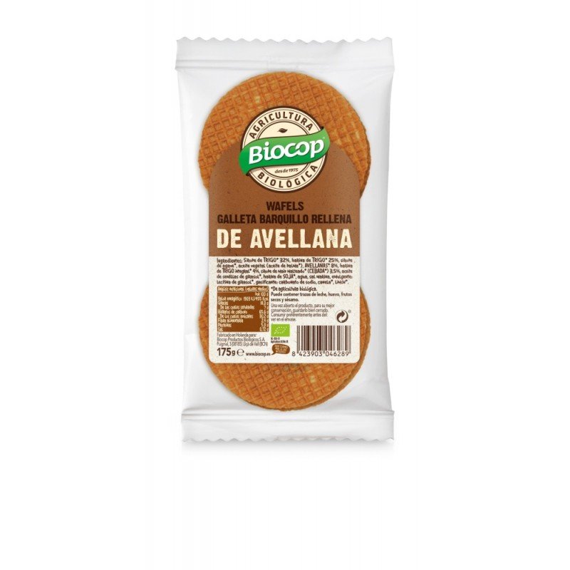 WAFELS AVELLANAS 175G BIOCOP WAFELS AVELLANAS 175G BIOCOP