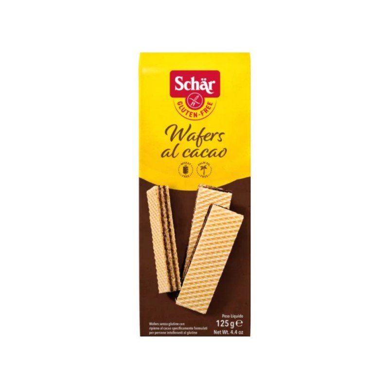 WAFER AL CACAO SIN GLUTEN 125G SCHAR WAFER AL CACAO SIN GLUTEN 125G SCHAR