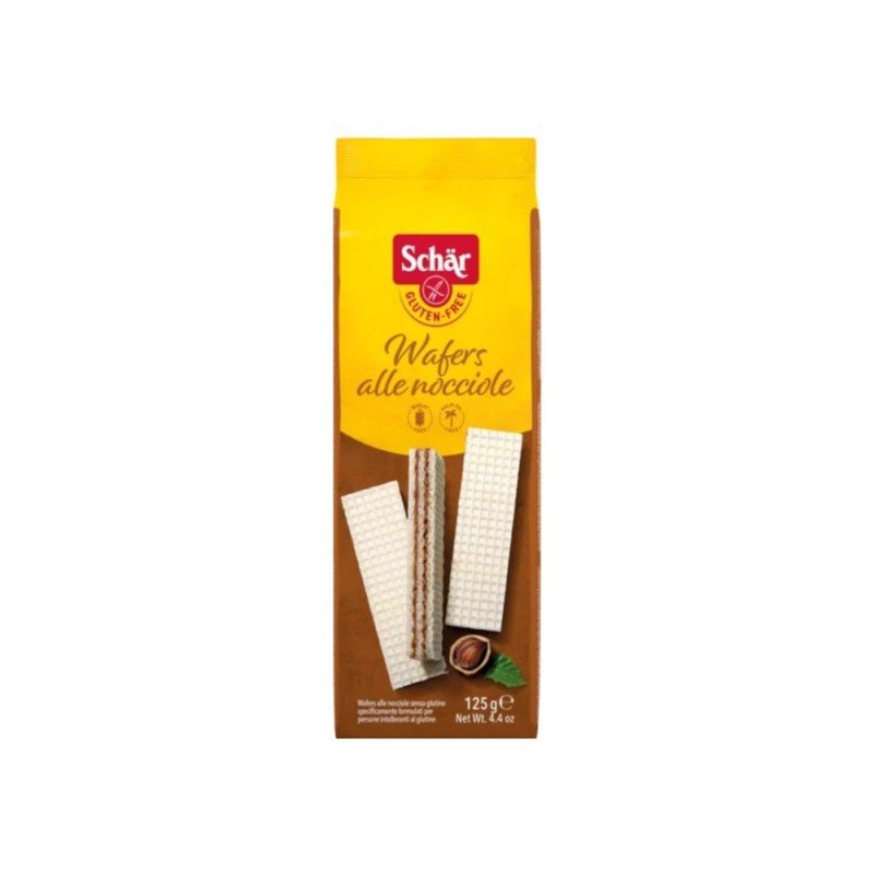 WAFER AVELLANA SIN GLUTEN 125G SCHAR WAFER AVELLANA SIN GLUTEN 125G SCHAR