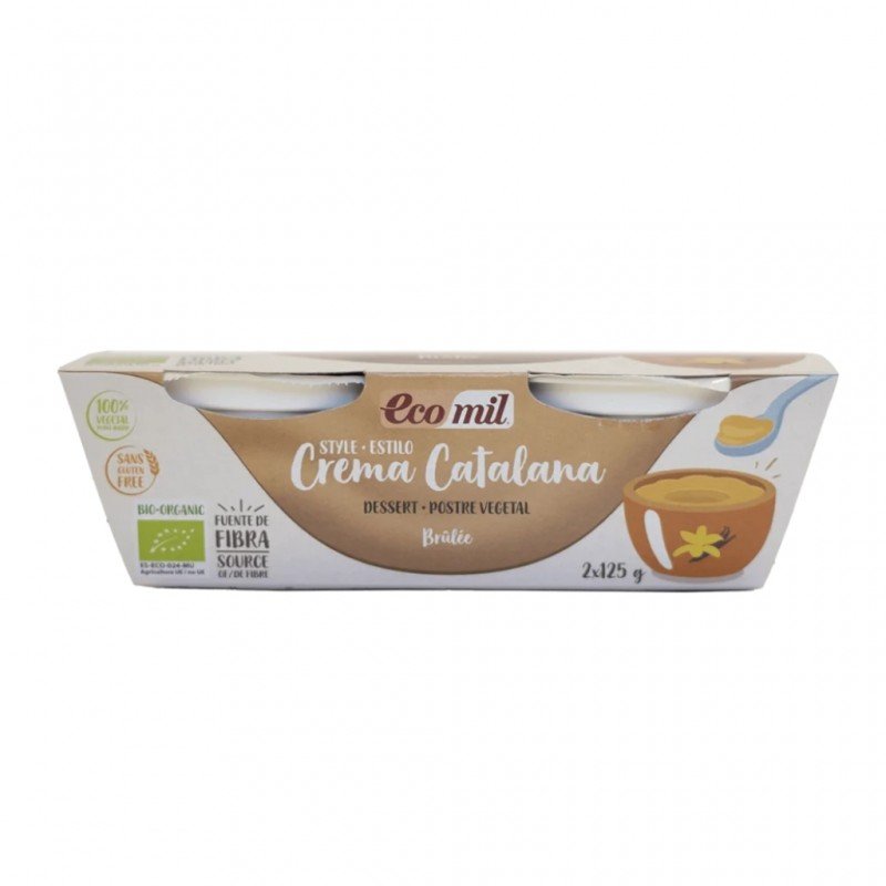ECOMIL POSTRE CREMA CATALANA BIO. 2X125 ECOMIL POSTRE CREMA CATALANA BIO. 2X125