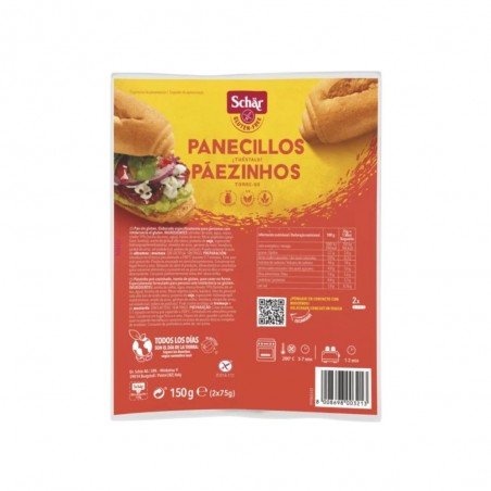 PANECILLOS SIN GLUTEN 150G SCHAR