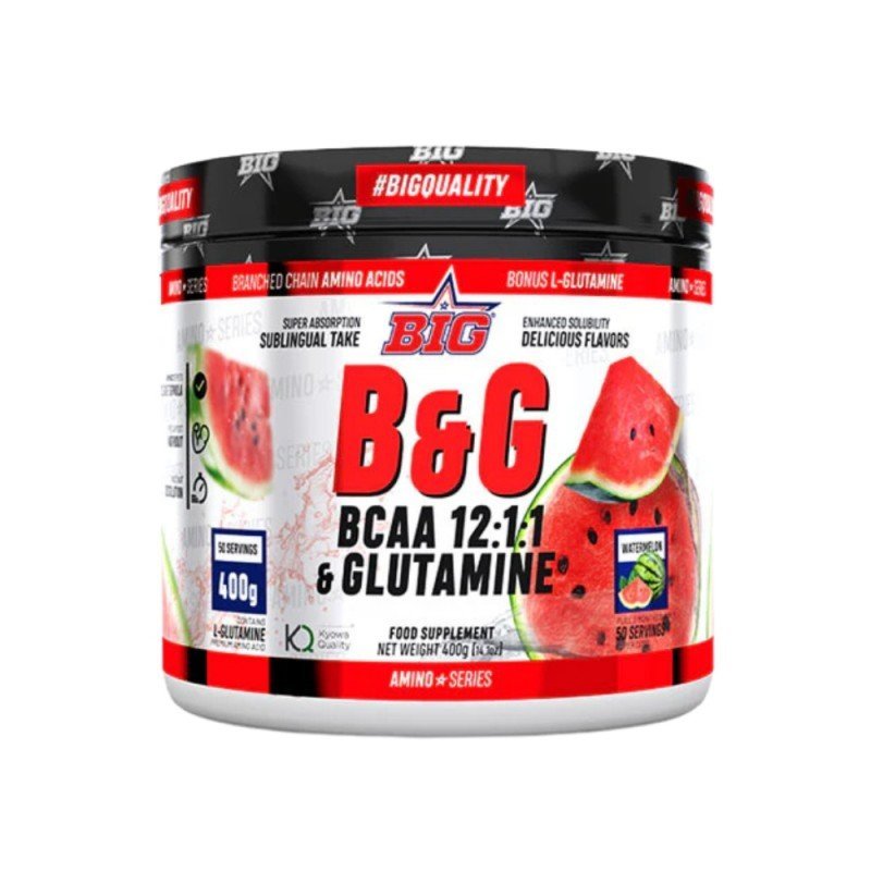 BCAAS CON GLUTAMINA 12:1:1 SANDIA 400G BIG