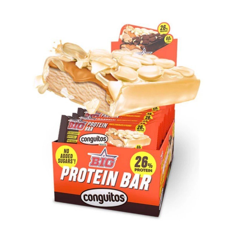 CAJA DE BARRITAS PROTEICAS CONGUITOS WHITE 60G BIG