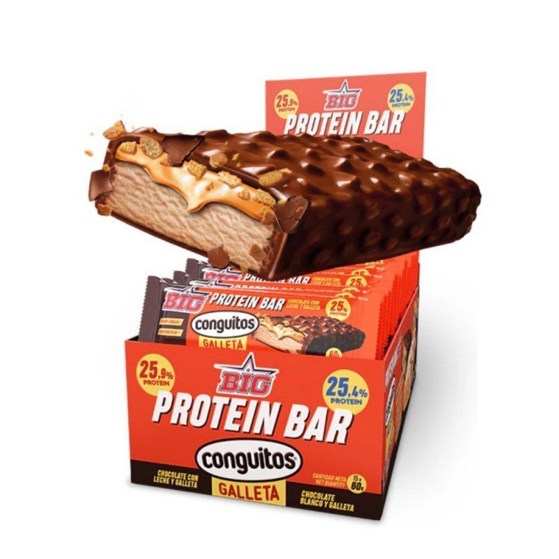 CAJA DE BARRITAS PROTEICAS CONGUITOS ORIGINAL GALLETA 60G BIG CAJA DE BARRITAS PROTEICAS CONGUITOS ORIGINAL GALLETA 60G BIG