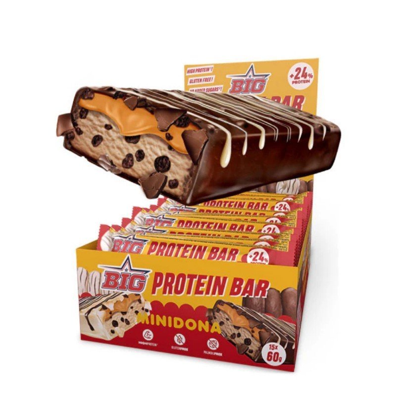 CAJA DE BARRITAS PROTEICAS MINIDONA ORIGINAL 60G BIG CAJA DE BARRITAS PROTEICAS MINIDONA ORIGINAL 60G BIG