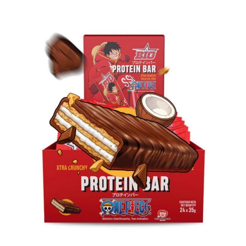 CAJA DE BARRITAS PROTEICAS ONE PIECE COCO 35G BIG CAJA DE BARRITAS PROTEICAS ONE PIECE COCO 35G BIG