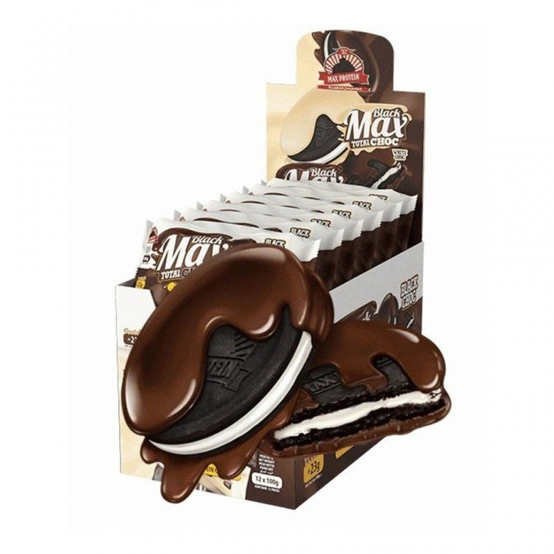 MAX PROTEIN MAX COOKIES 12*100G BLACKMAX CHO.NEGR