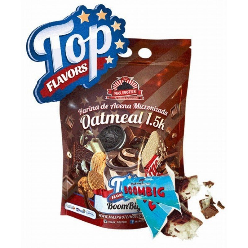 MAX PROTEIN OATMEAL TOP FLAVORS 1.5KG BOOMBIG MAX PROTEIN OATMEAL TOP FLAVORS 1.5KG BOOMBIG