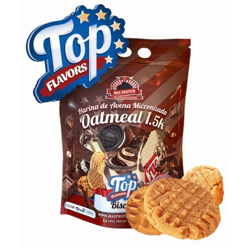 MAX PROTEIN OATMEAL TOP FLAVORS 1.5KG BUTTER BISCU