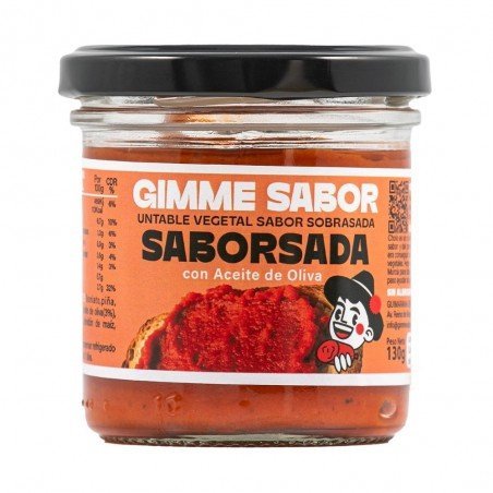 PATE UNTABLE VEGETAL SABOR SOBRASADA 130G GIMME SABOR