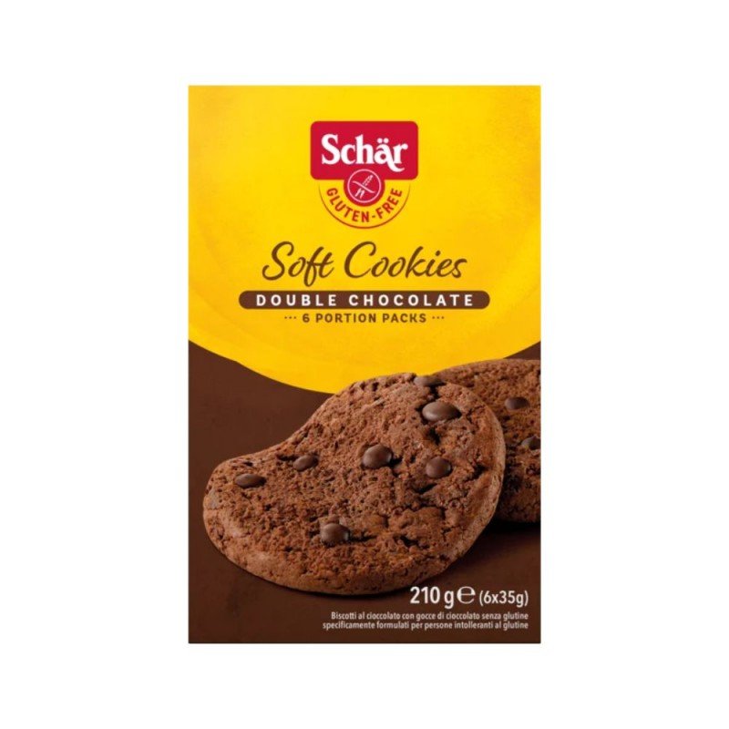 SCHAR GALLETA SOFTCOOKIE DOBLE CHOCO S/G 210GR