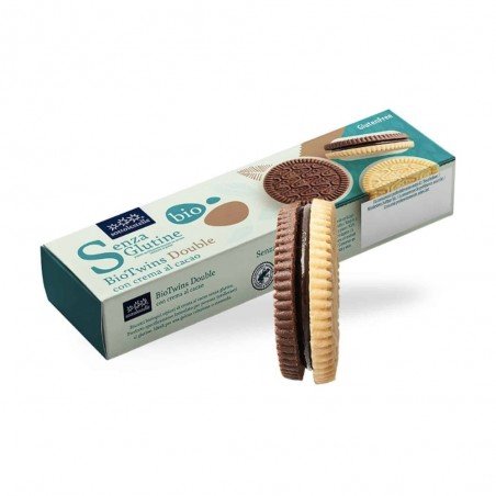 SOTTO GALLETA BIOTWINS DOBLE CREMA CACAO S/G 125G