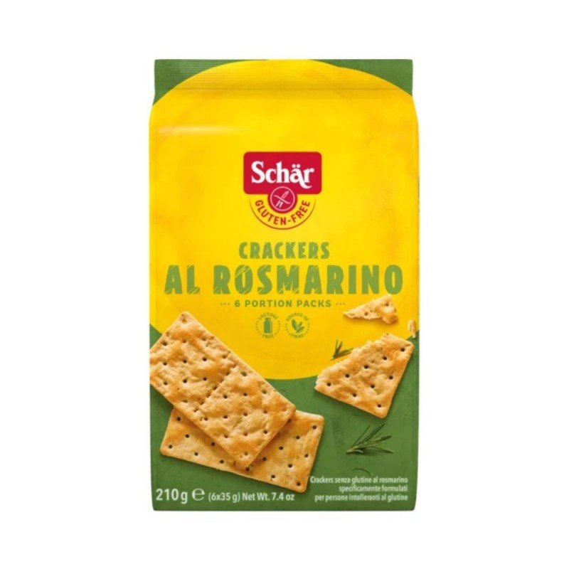 SCHAR CRACKERS AL ROSMARINO S/GLUTEN 210GR SCHAR CRACKERS AL ROSMARINO S/GLUTEN 210GR