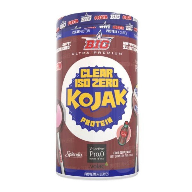 PROTEINA CLEAR ISO ZERO KOJAK COLA ORIGINAL 750G BIG PROTEINA CLEAR ISO ZERO KOJAK COLA ORIGINAL 750G BIG