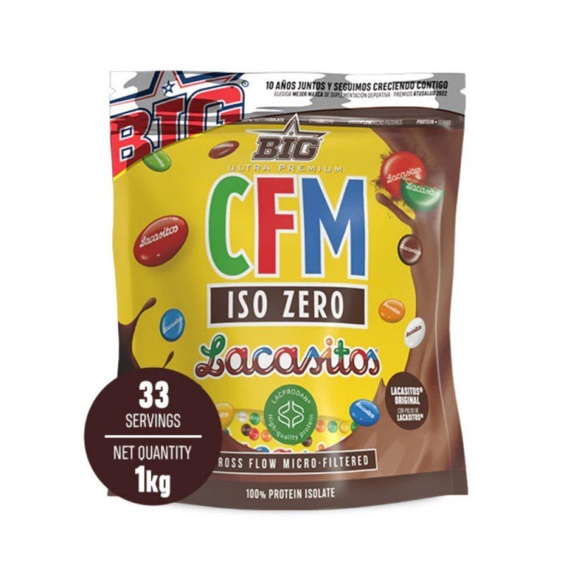 PROTEINA CFM ISO ZERO DOYPACK LACASITOS 1KG BIG