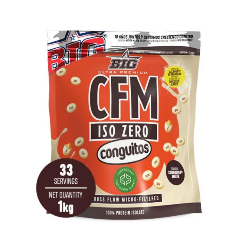 PROTEINA CFM ISO ZERO DOYPACK CONGUITOS WHITE 1KG BIG