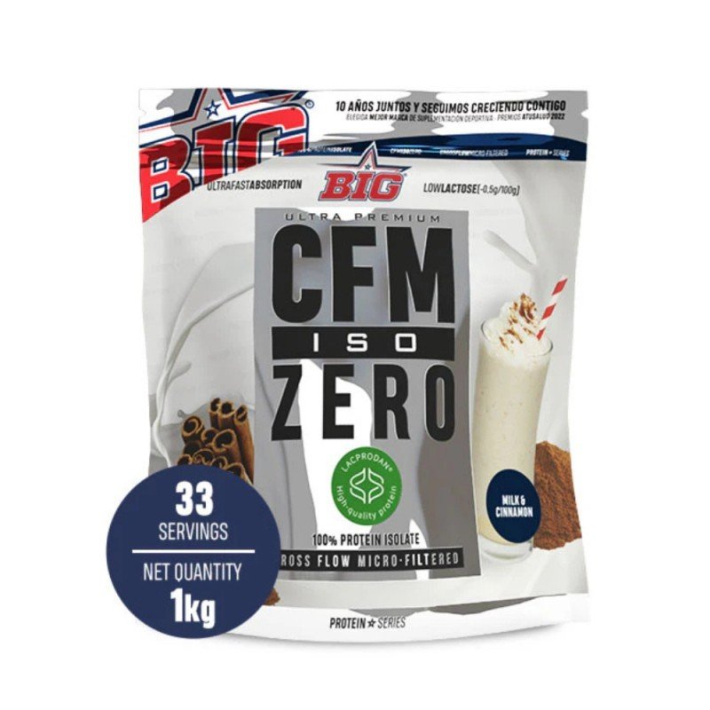 PROTEINA CFM ISO ZERO DOYPACK MILK & CINNAMON 1KG BIG PROTEINA CFM ISO ZERO DOYPACK MILK & CINNAMON 1KG BIG