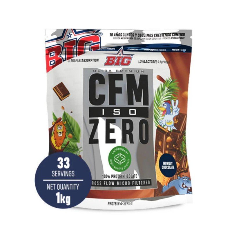 PROTEINA CFM ISO ZERO DOYPACK MOWGLY CHOCOLATE 1KG BIG PROTEINA CFM ISO ZERO DOYPACK MOWGLY CHOCOLATE 1KG BIG