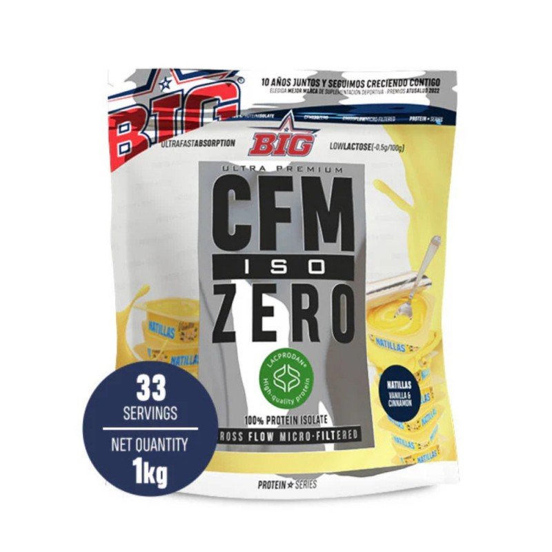 PROTEINA CFM ISO ZERO DOYPACK NATILLAS 1KG BIG PROTEINA CFM ISO ZERO DOYPACK NATILLAS 1KG BIG