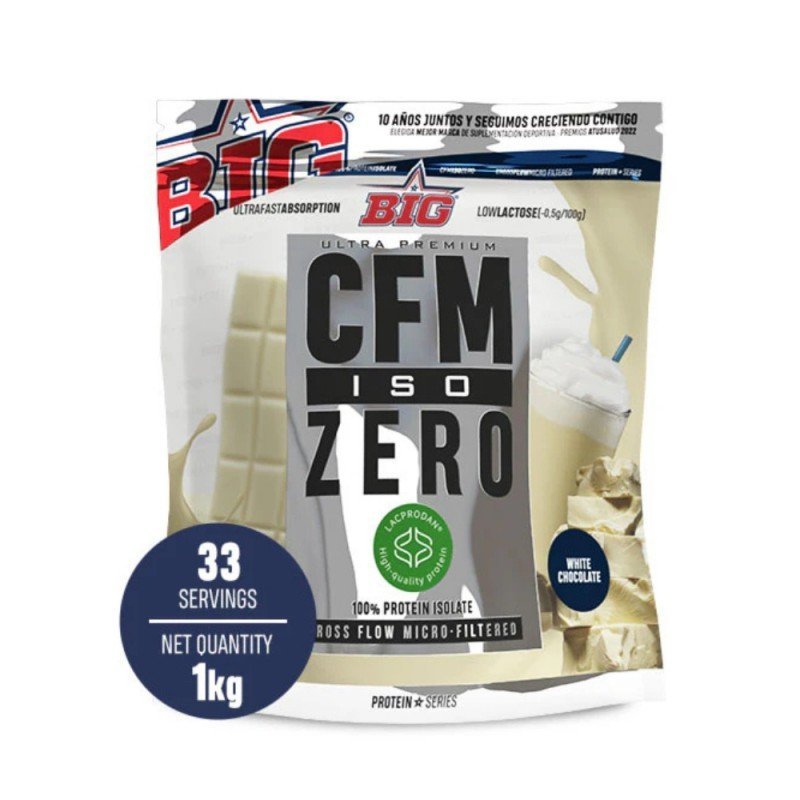 PROTEINA CFM ISO ZERO DOYPACK WHITE CHOCO 1KG BIG PROTEINA CFM ISO ZERO DOYPACK WHITE CHOCO 1KG BIG