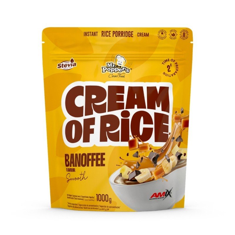 CREMA DE ARROZ BANOFFEE 1KG AMIX MR POPPERS CREMA DE ARROZ BANOFFEE 1KG AMIX MR POPPERS